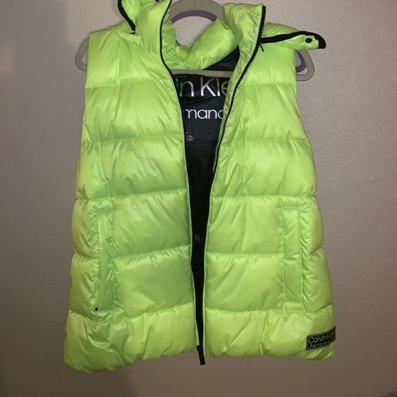Neon Green Puffer Vest | Poshmark